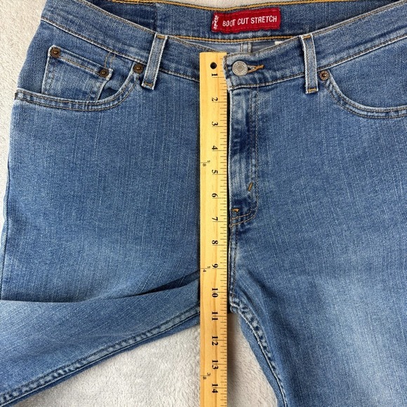Vintage Levis 517 Jeans Womens 11 Blue Boot Cut Slim Western Dark Denim (32x30) - Picture 9 of 12
